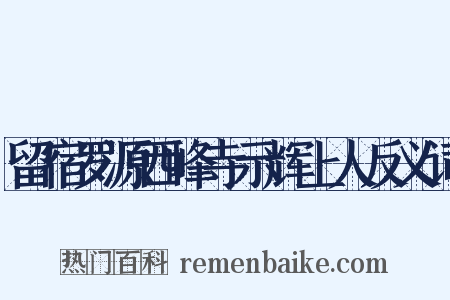 留宿罗源西峰寺示辉上人反义词是什么意思的图片
